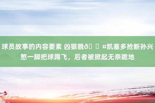 球员故事的内容要素 凶狠貌😤凯塞多抢断孙兴慜一脚把球踢飞，后者被掀起无奈跪地